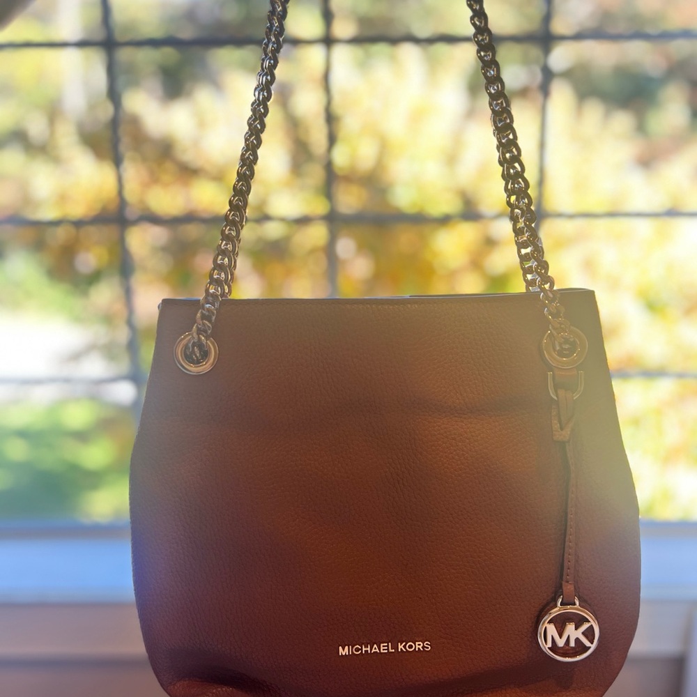 NEW Michael Kors Brown Leather Shoulder Bag